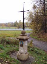 Česká Lípa (Böhmisch Leipa), Kreuz bei alte Ziegelei
