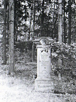 Kvítkov (Kwitkau), Kreuz am Anfang der Peklo (Höllengrund)