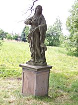 Velký Valtinov (Gross Walten), Statuengruppe auf dem Kalvarienberg