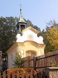 Opravená kaple sv. Jana Nepomuckého v roce 2018.