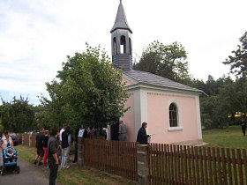 Požehnání kaple v Lasvicích 25.8.2012