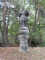 Stvolínky (Drum), Statue des hl. Johann v. Nepomuk an der Strasse nach Zahrádky