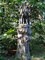 Stvolínky (Drum), Statue des hl. Johann v. Nepomuk an der Strasse nach Zahrádky